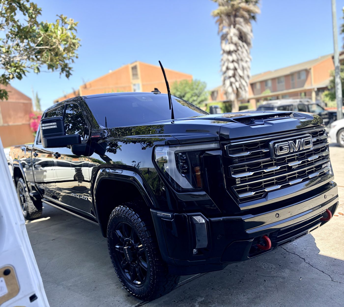 GMC Sierra 2500 after mobile detailing and ceramic protection by Snow Detailing in King City, CA